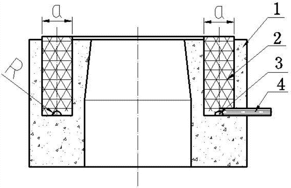 Method for removing slag inclusion of continuous casting tundish purging upper nozzle seating brick through argon blowing