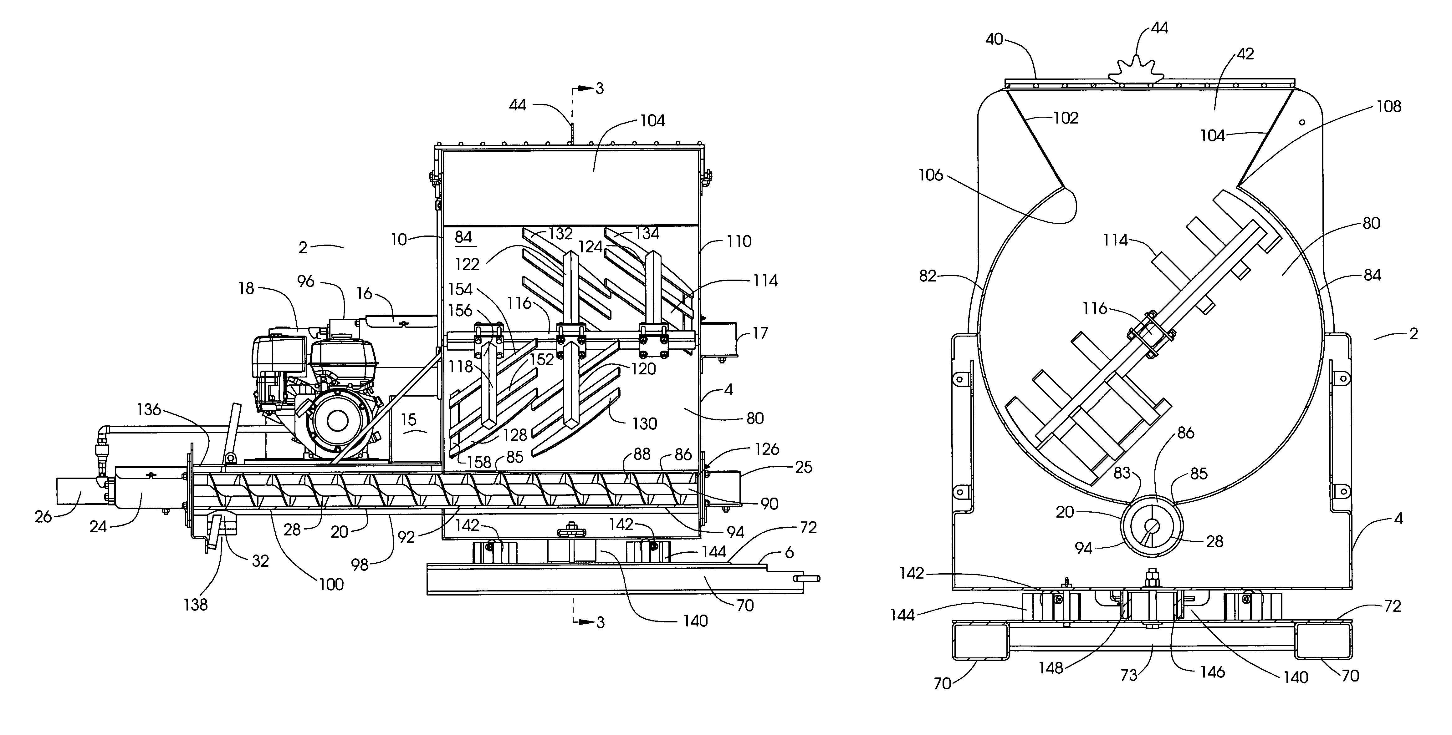 Mortar mixing apparatus