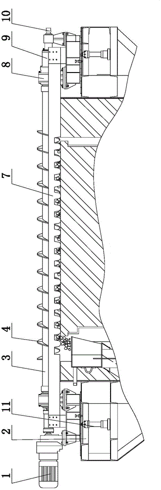 Discharge device for rotary hearth furnace