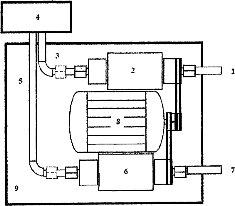 Device for simulating absorption of mainstream smoke by human oral cavity in smoking process