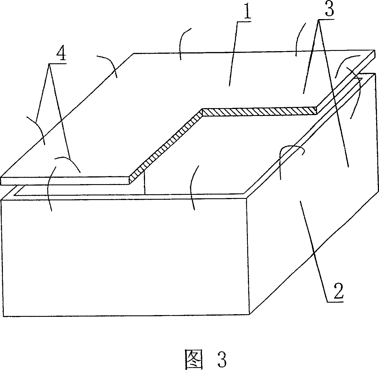 Cavity form component for concrete filling