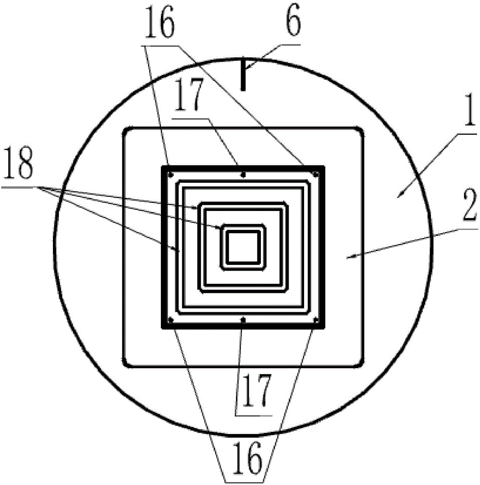 Photoetching vacuum clamp for perforated ceramic chip of thin-film circuit