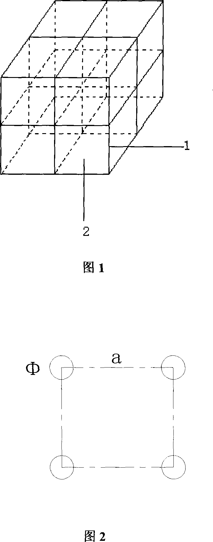 Stereo grid shaped bone filler and manufacturing method thereof