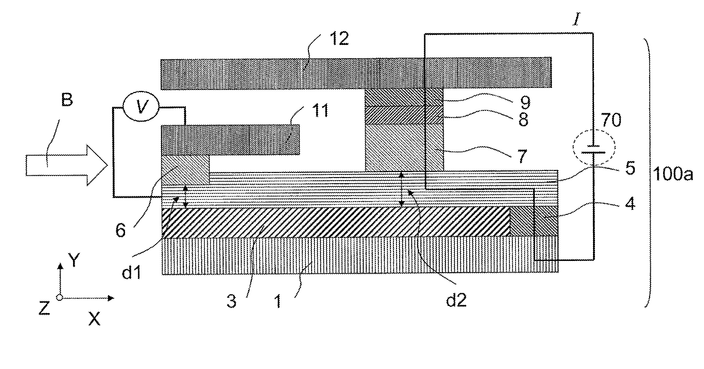 Magnetic sensor, magnetic head, and biomagnetic sensor