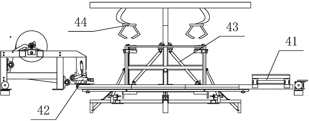 Automatic production line for foam cement wallboard