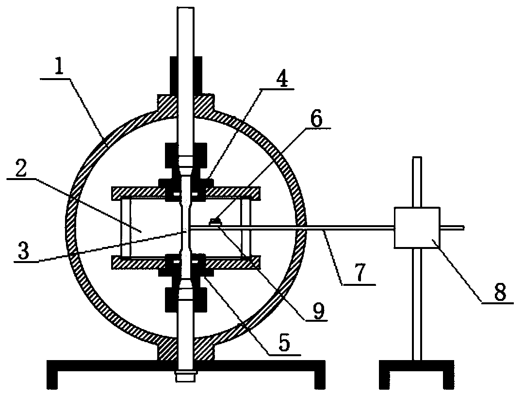 Device and method for testing hydrogen sulfide stress corrosion resistance of oil well pipe