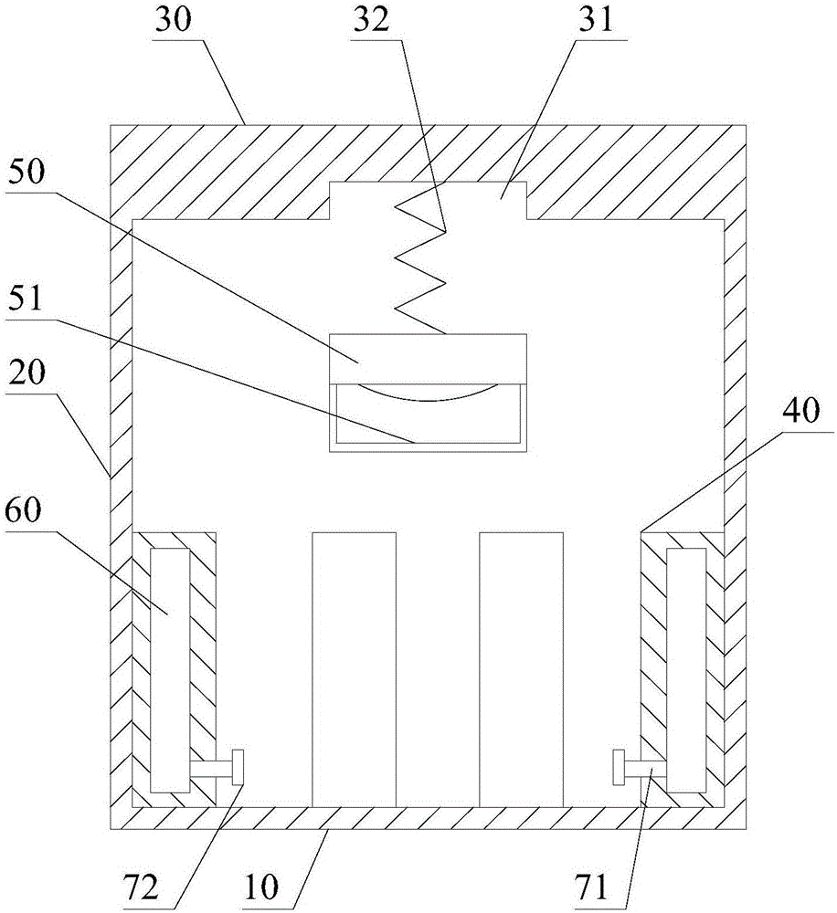 Safety protection structure for lift car