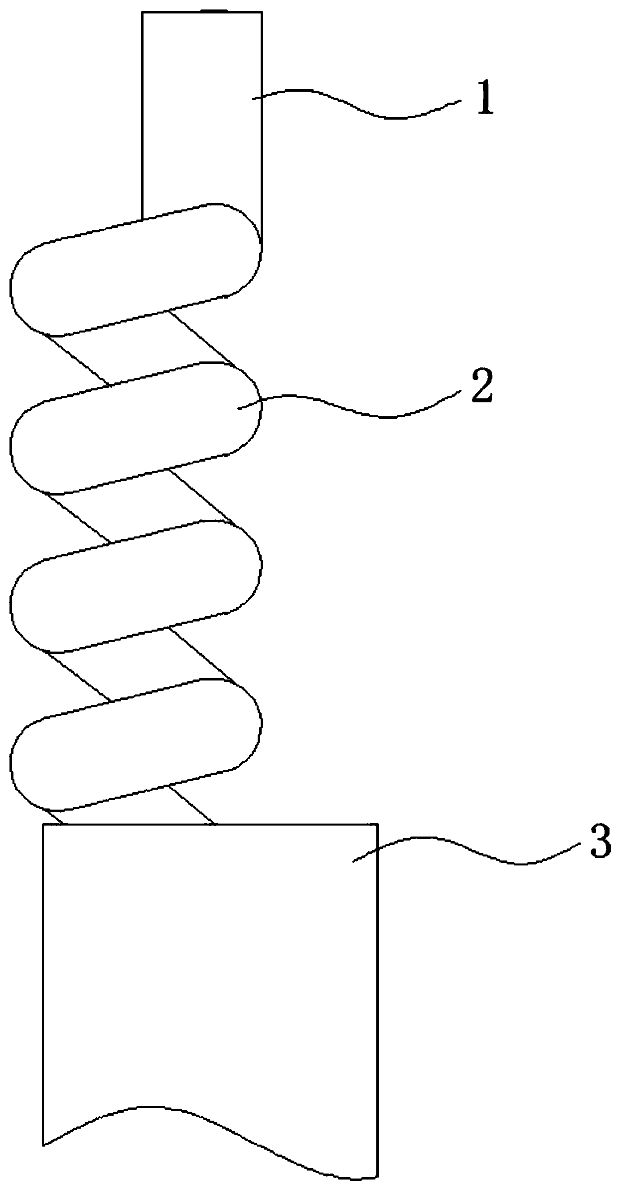 Spiral flow-based silencing drainage pipeline convenient for cleaning