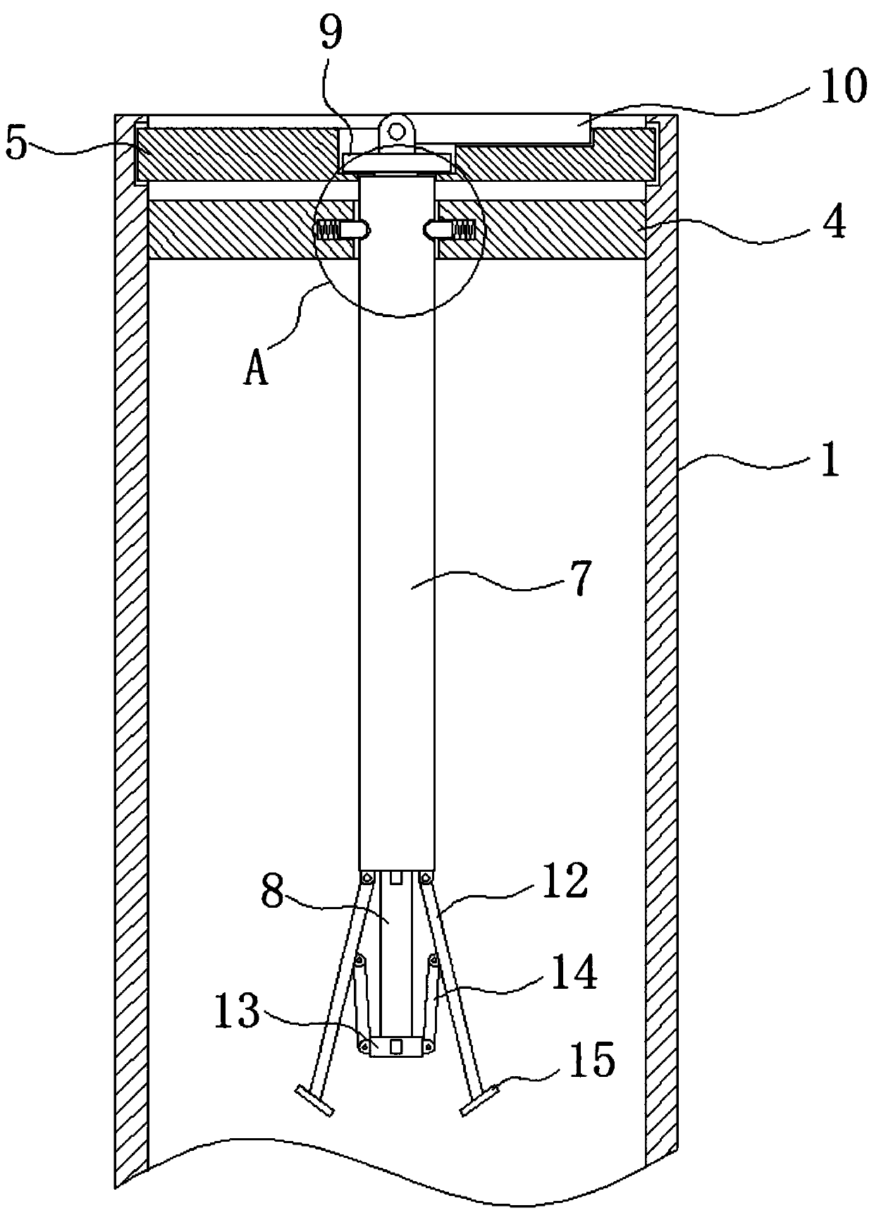 Spiral flow-based silencing drainage pipeline convenient for cleaning