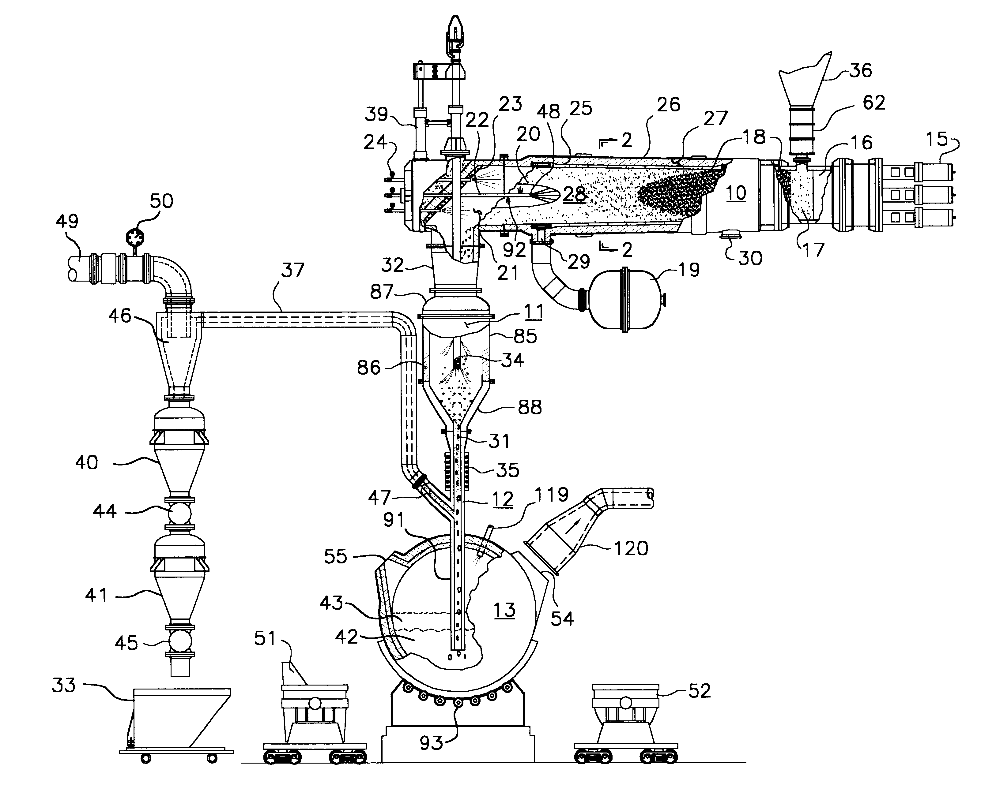 Method and apparatus for practicing carbonaceous-based metallurgy