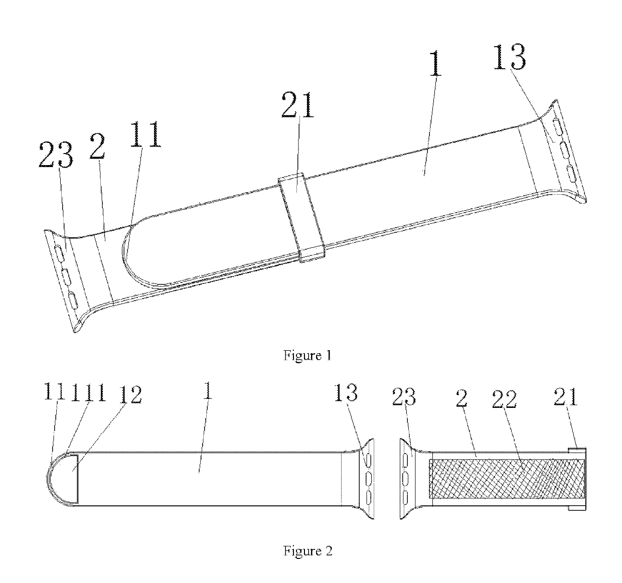 Magnetic silicone watchband