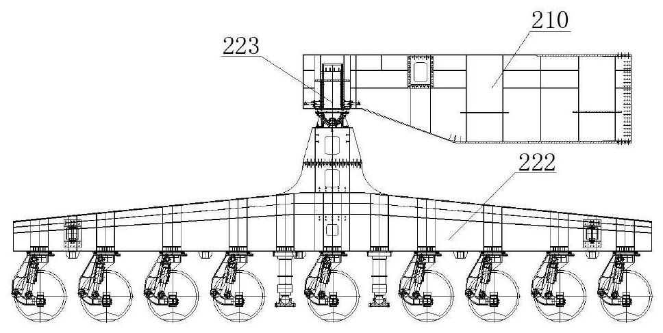 The method of switching between the high and low positions of the beam guide machine