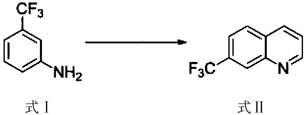 5-bromo-7-trifluoromethyl quinoline synthetic method