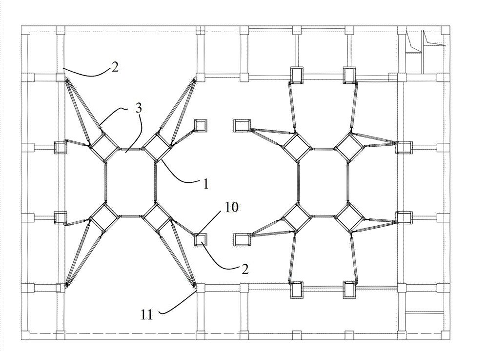 High-formwork support system for roof