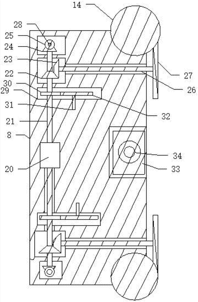 Portable automatic-orientation feller for garden management