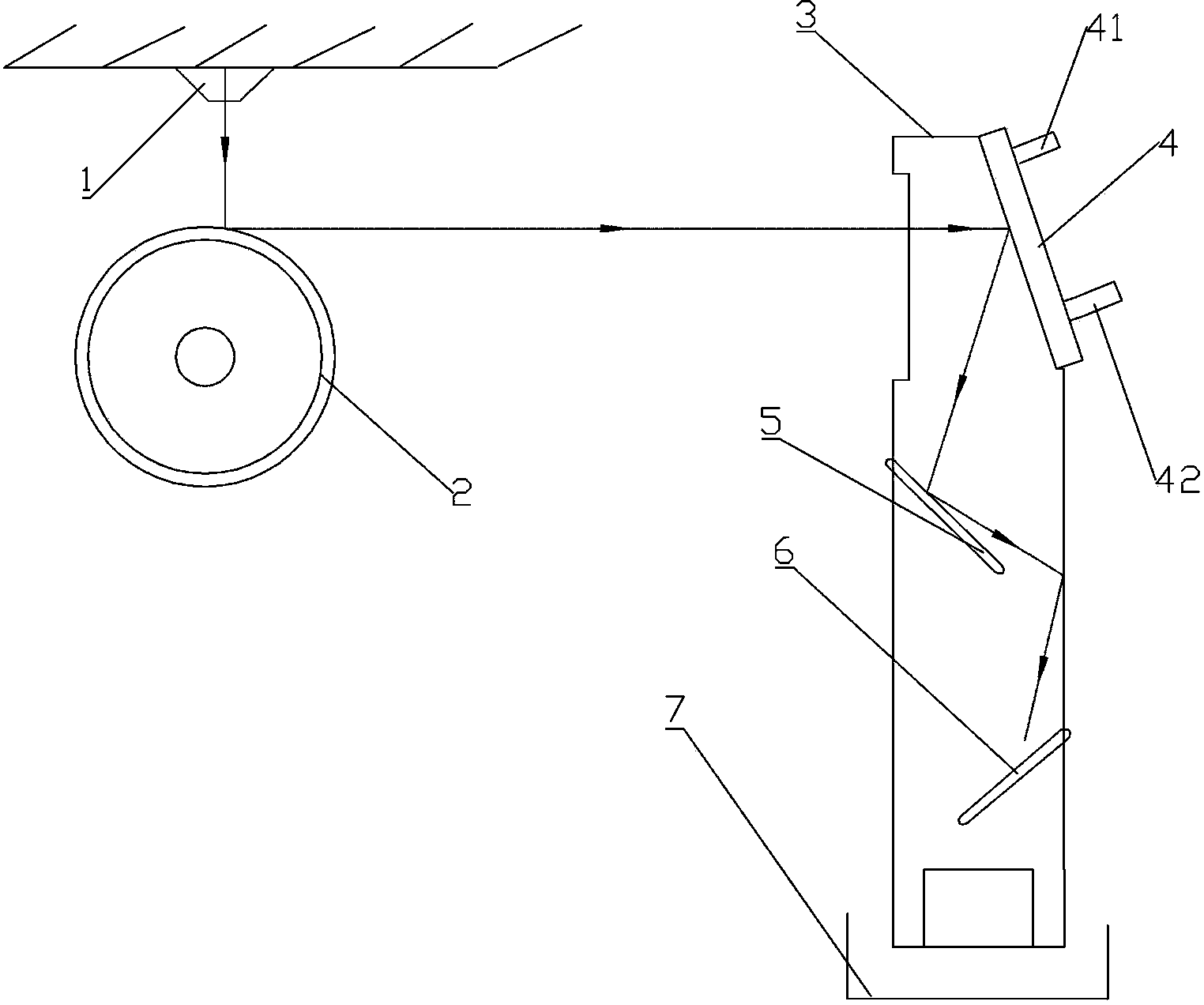 Multilevel quenching collecting device for producing NdFeB magnetic powder