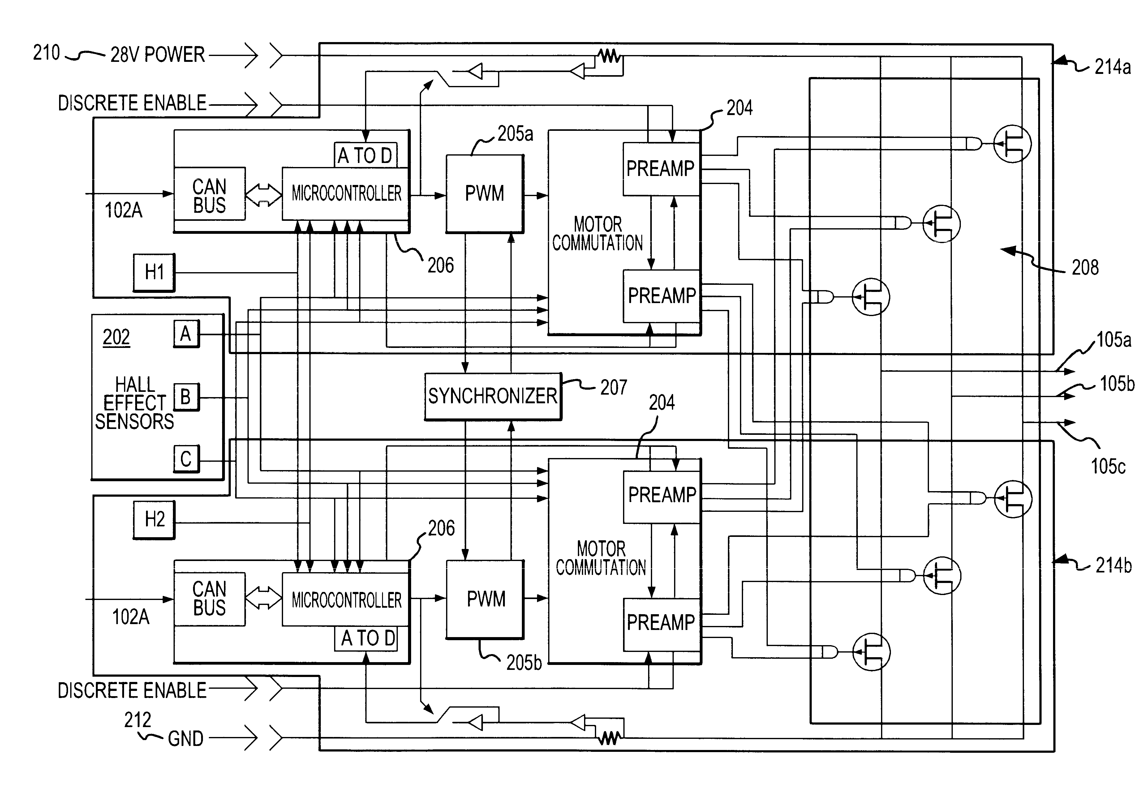 Fail passive servo controller