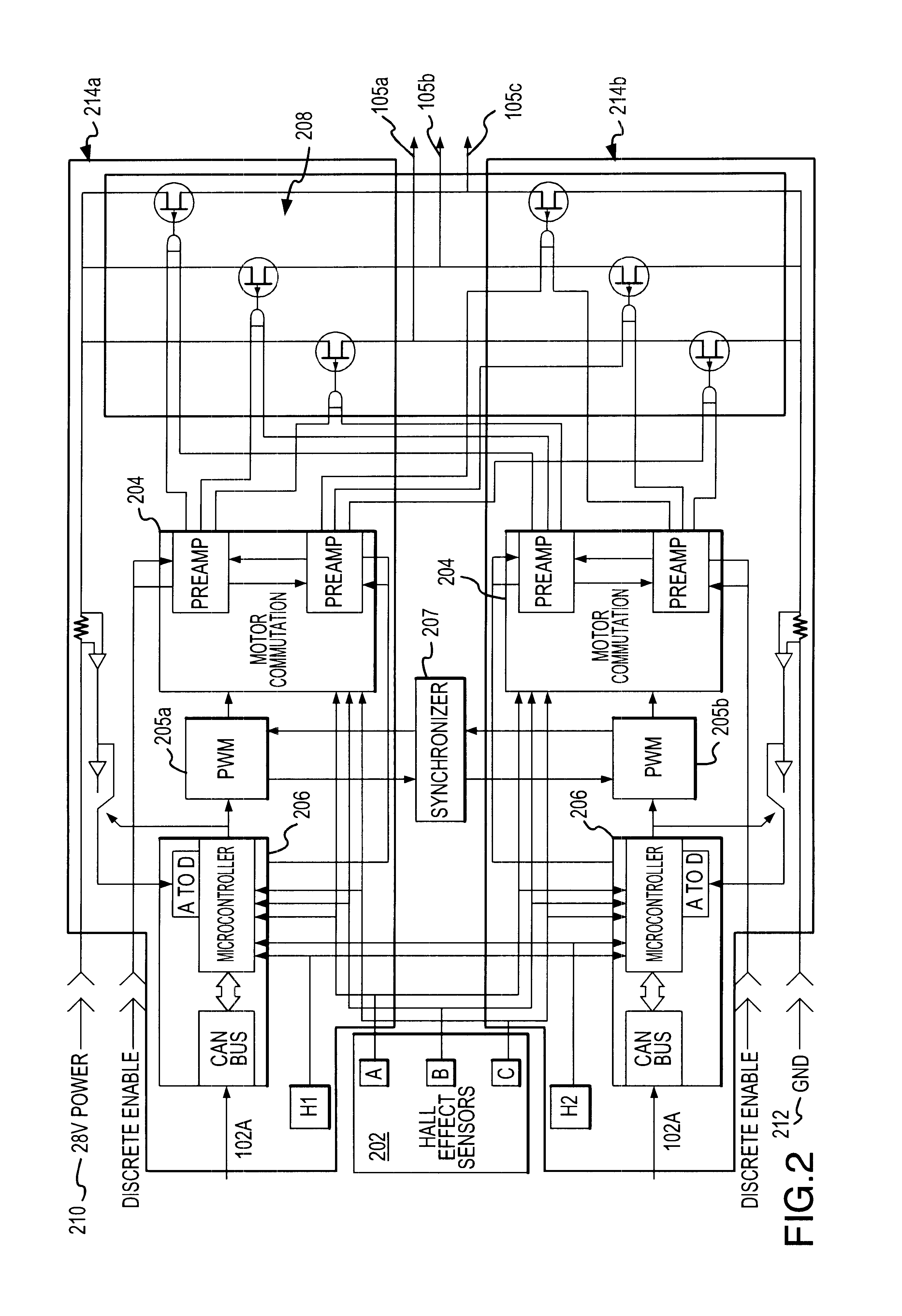 Fail passive servo controller