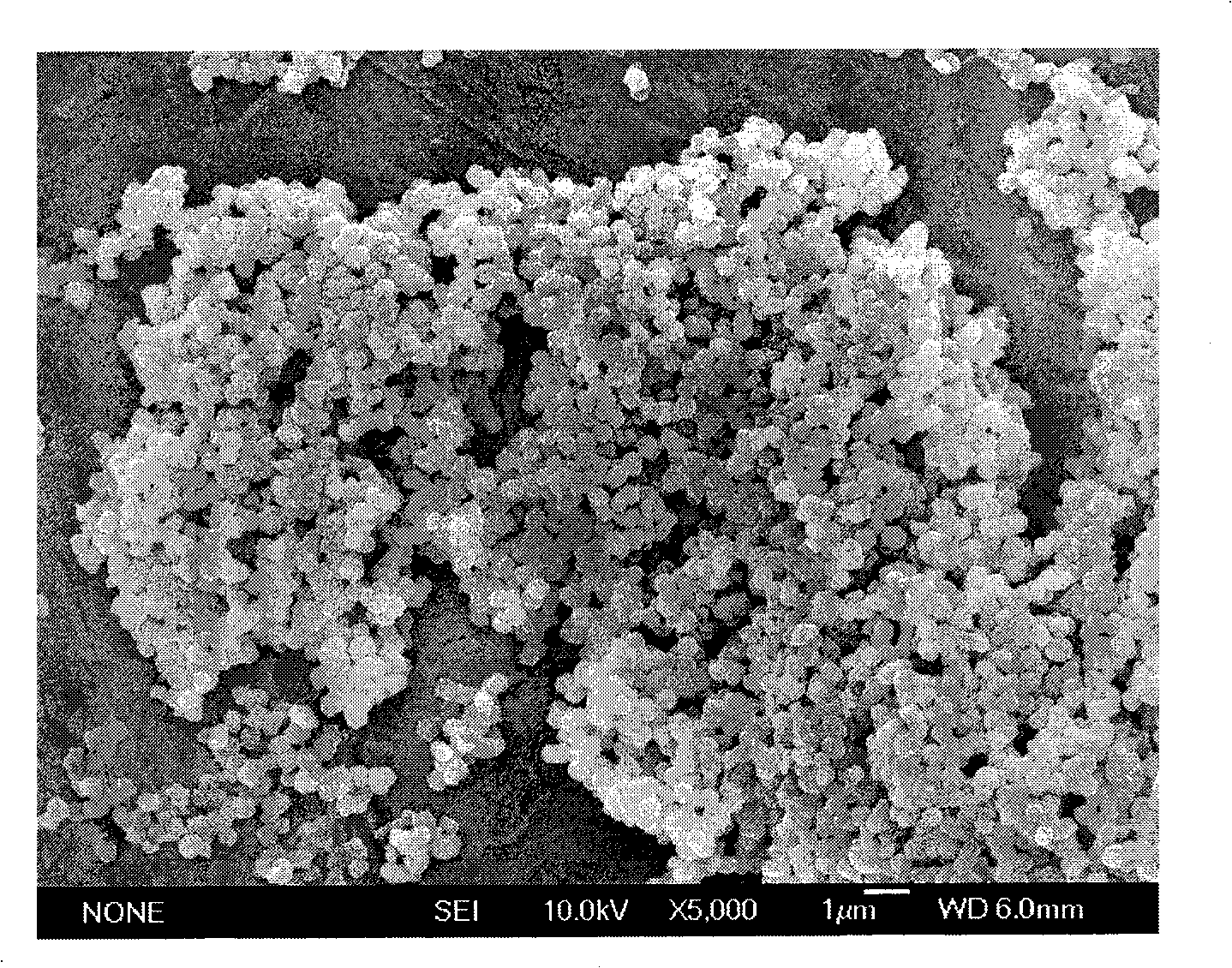 Ordered mesoporous silicon-dioxide-substrate fluorescence nanometer material and preparing method thereof