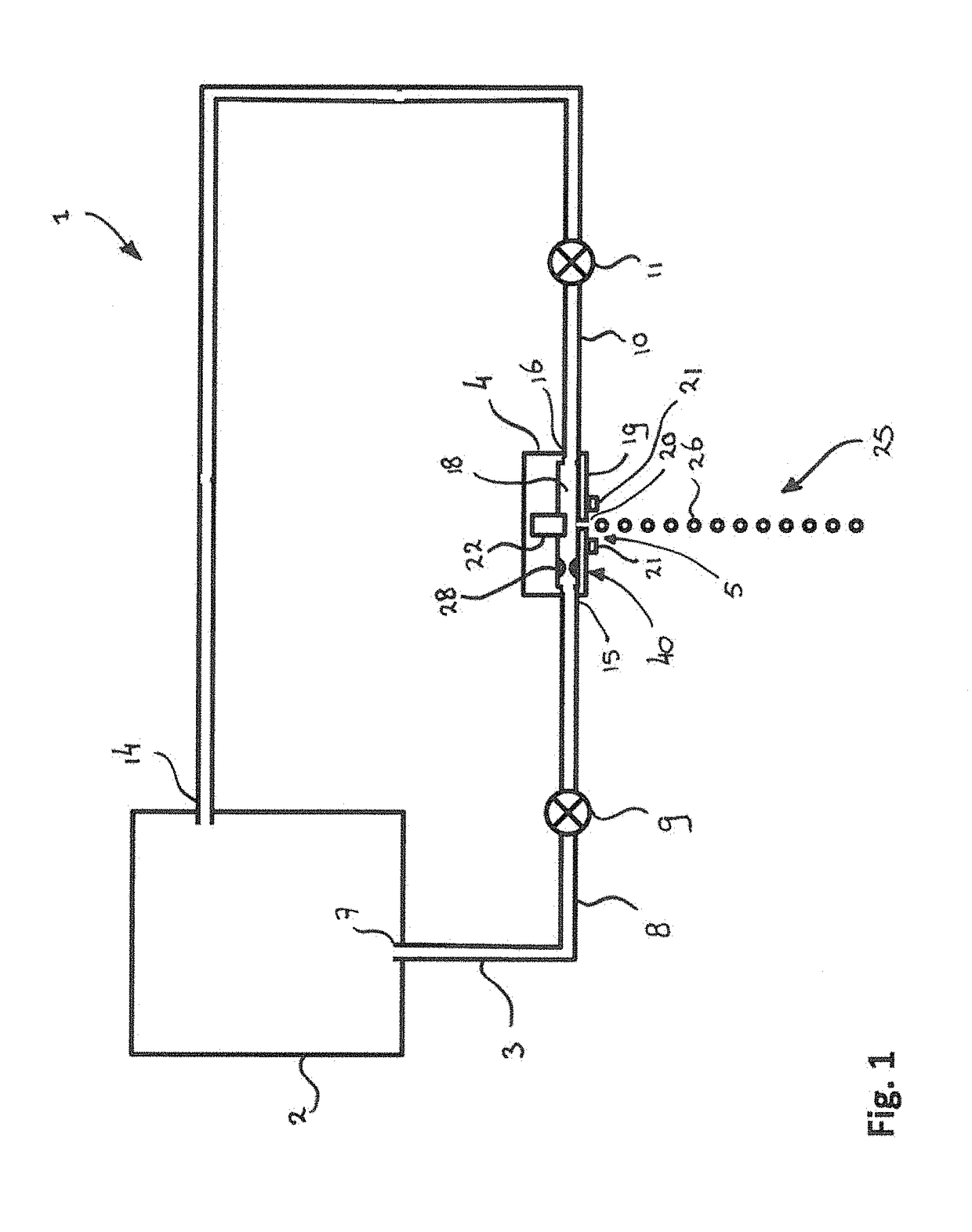 Print head for printing a suspension fluid comprising particles, printing apparatus and method