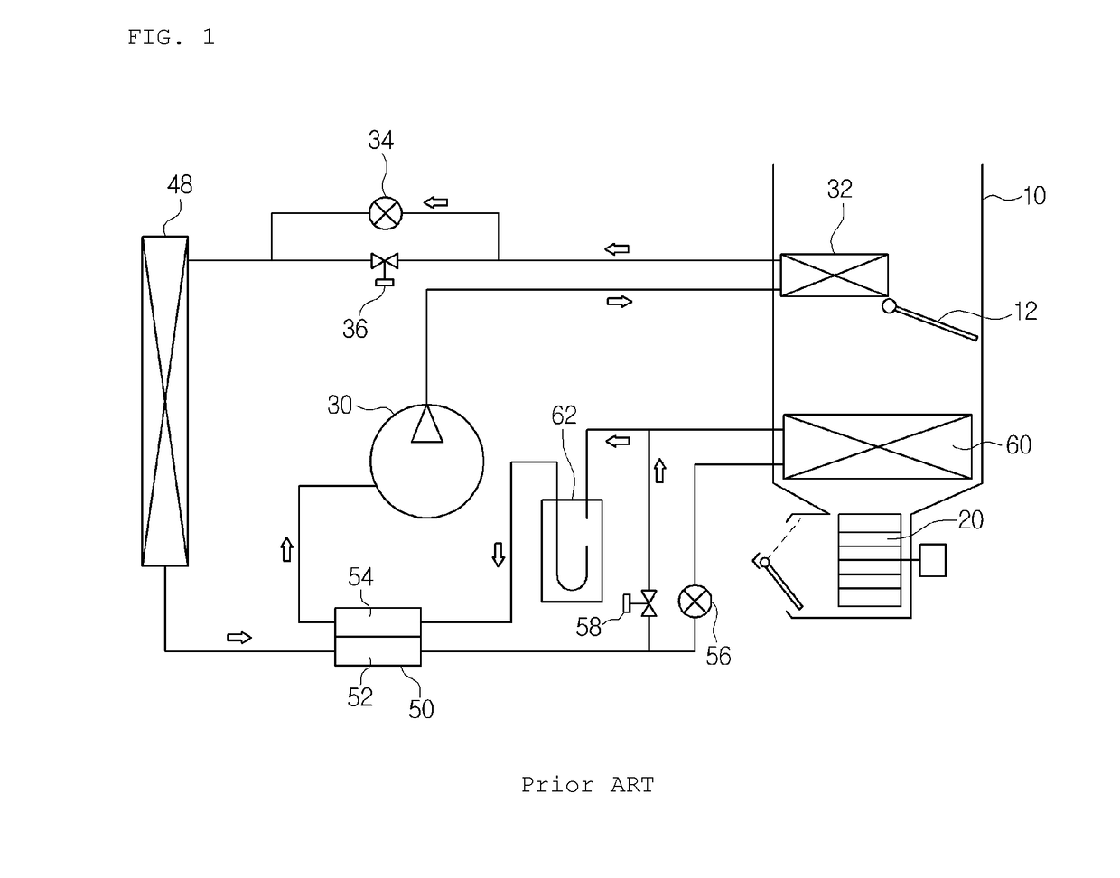 Vehicular heat pump system