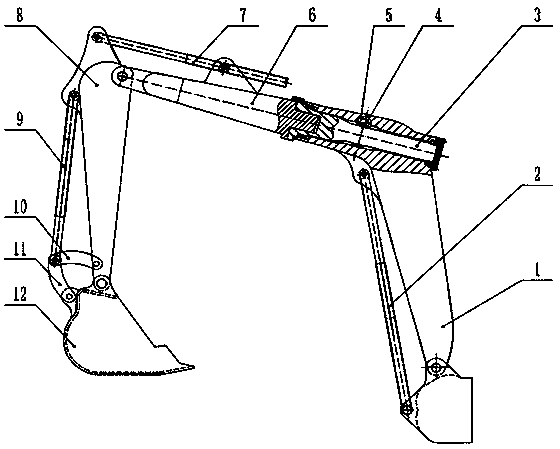 Rotating mechanism for excavator working device