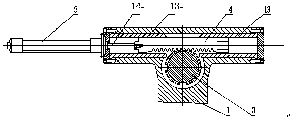 Rotating mechanism for excavator working device