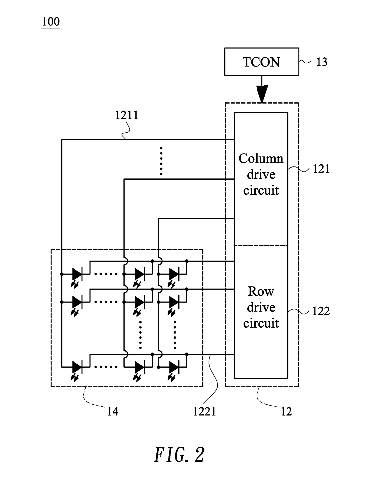 Microled display panel