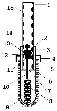 Novel test tube brush