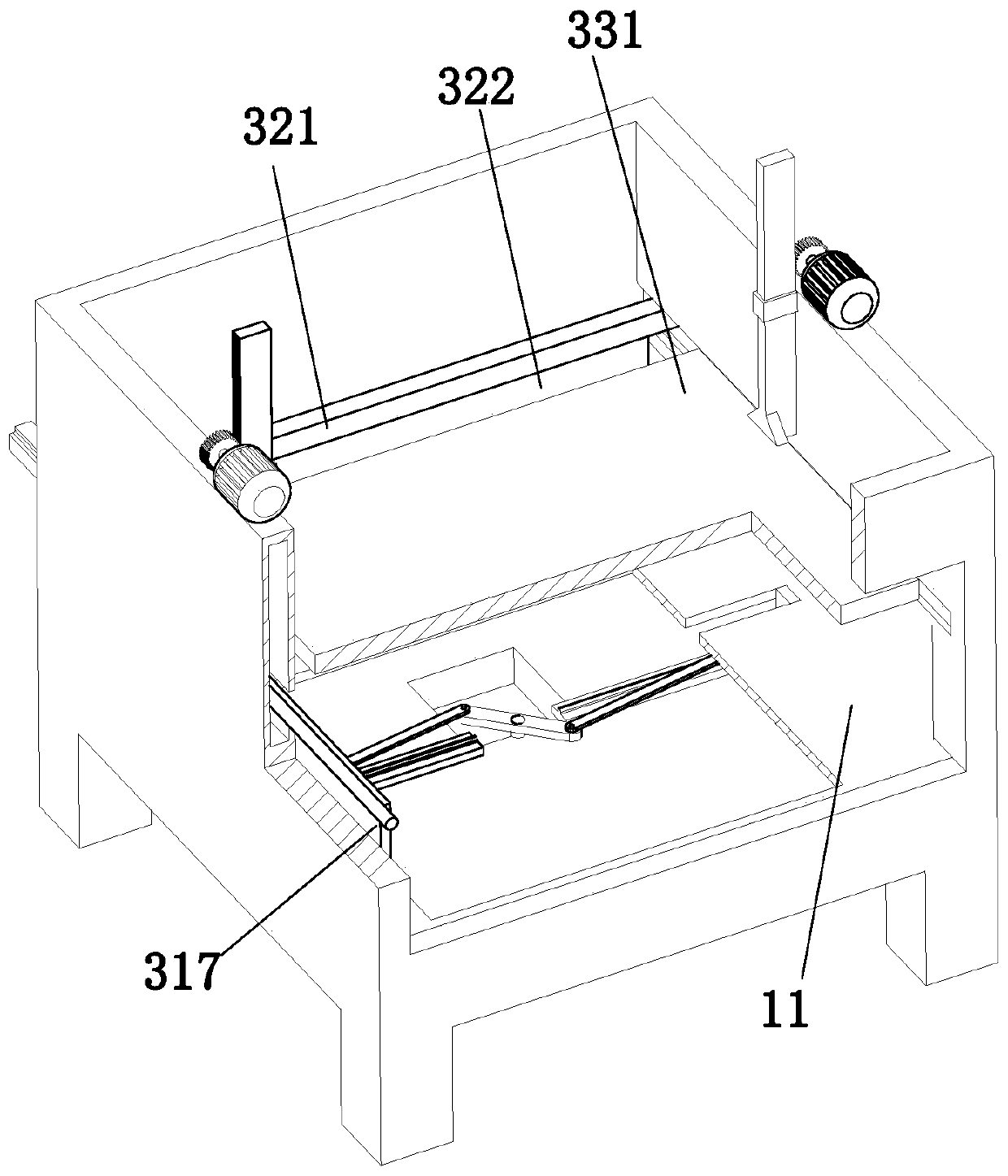 Compression device for straw baler