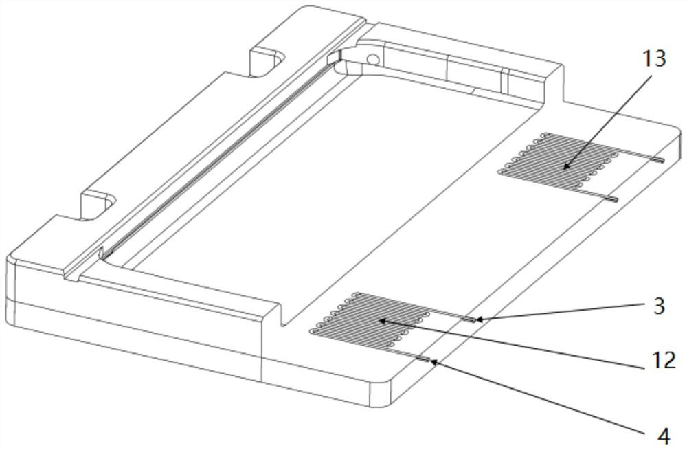 Glass hot bending mold and glass hot bending method