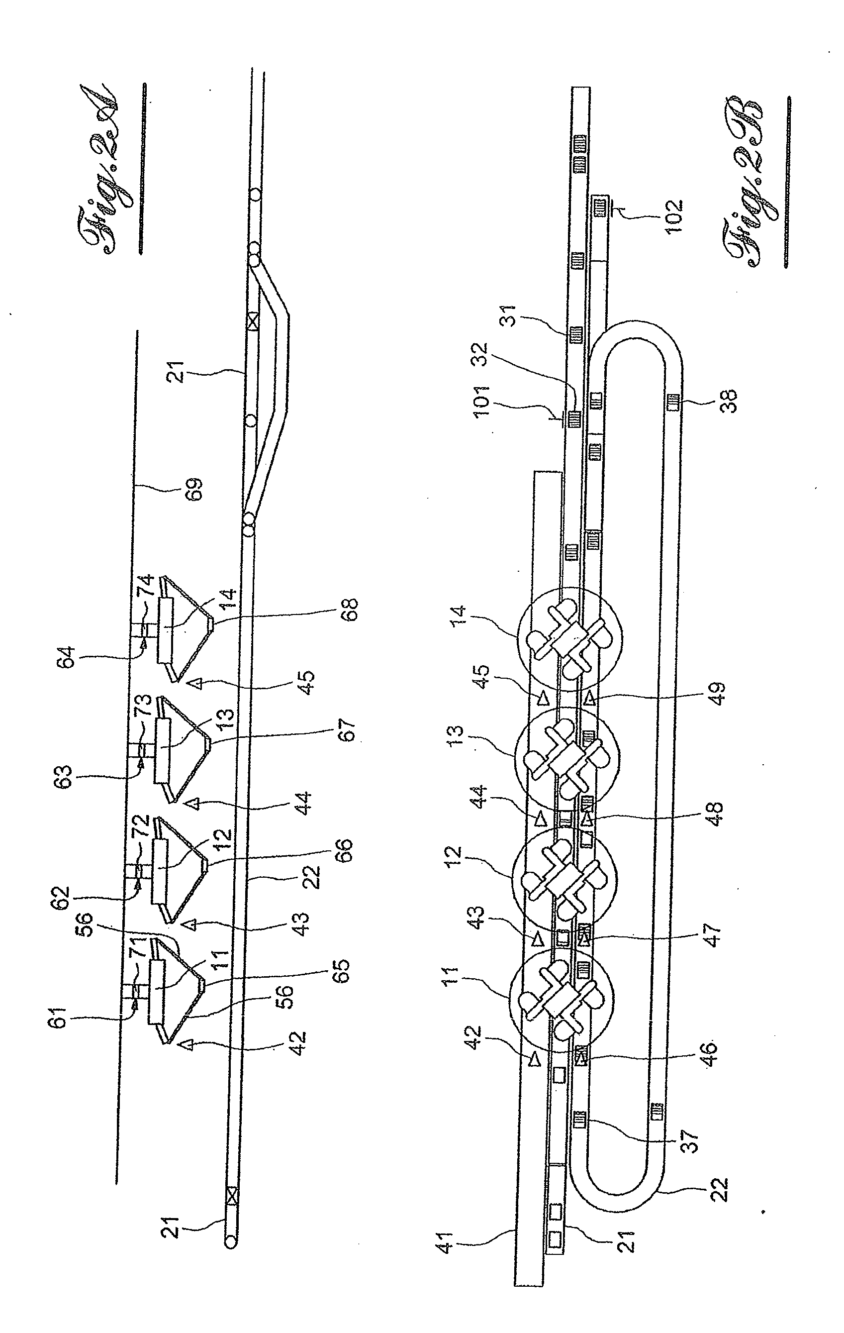 Method of treating objects according to their individual weights