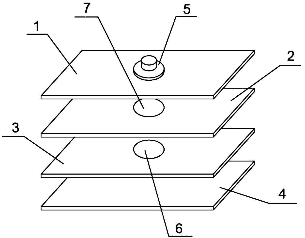 Button type self-heating electrode patch