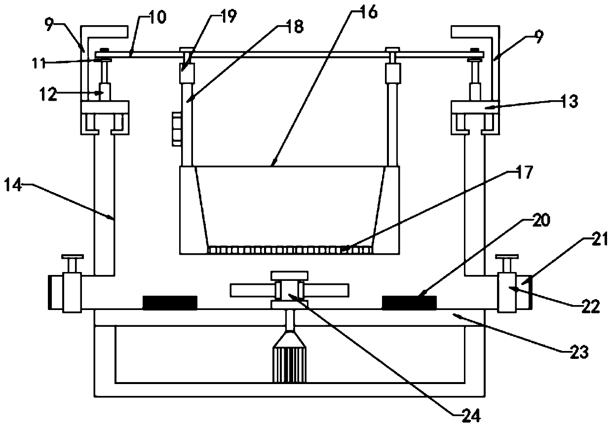 Polishing device for machining stainless steel product