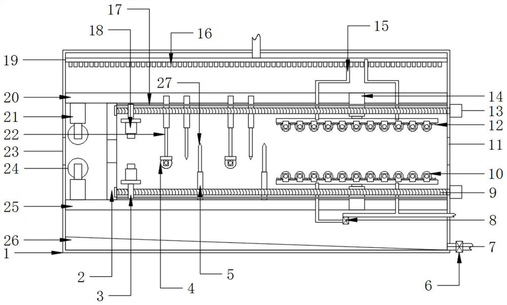 Drying device for non-woven fabric production