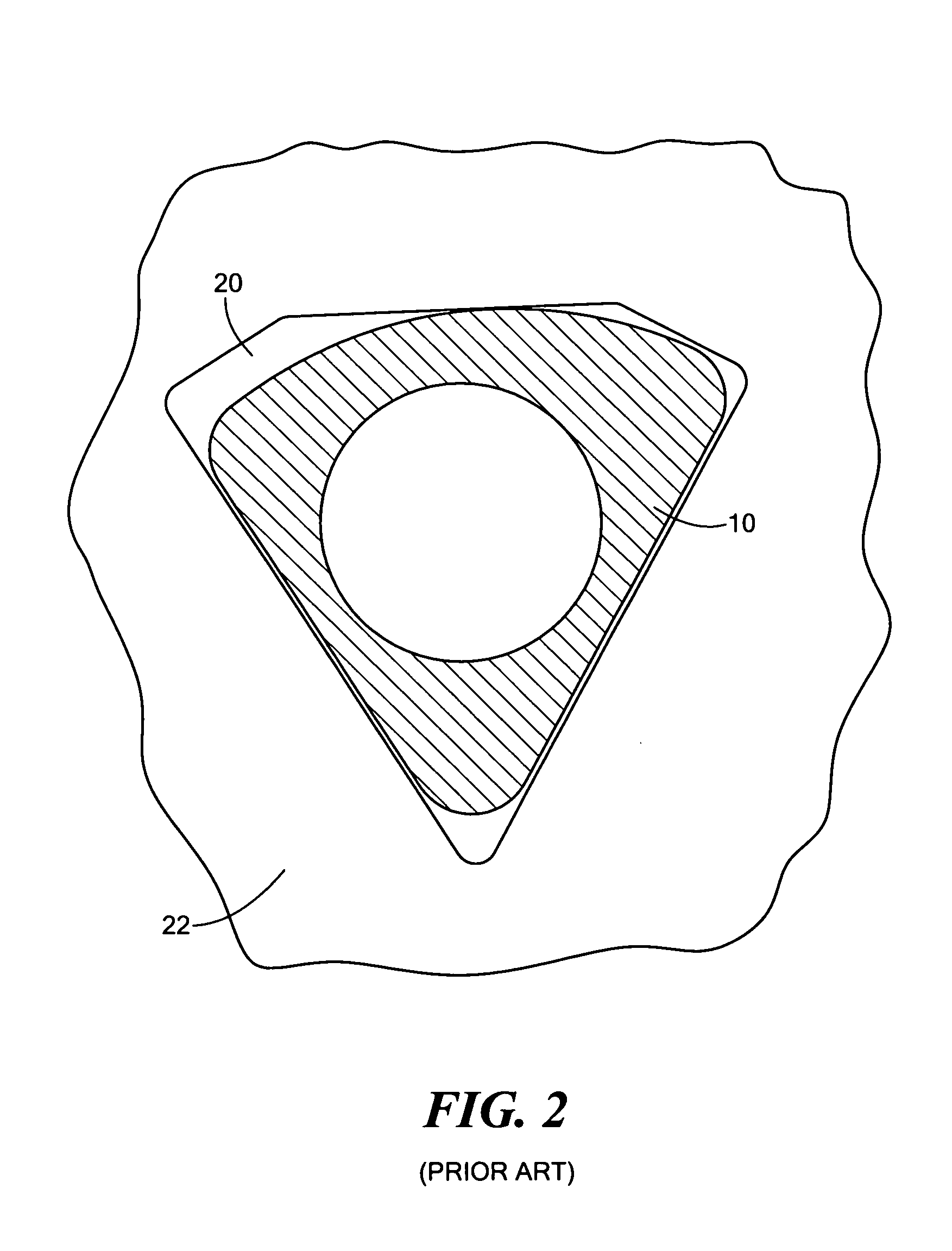 Rotating blade arbor hole