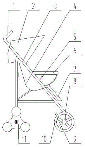 Baby carriage capable of climbing stairs