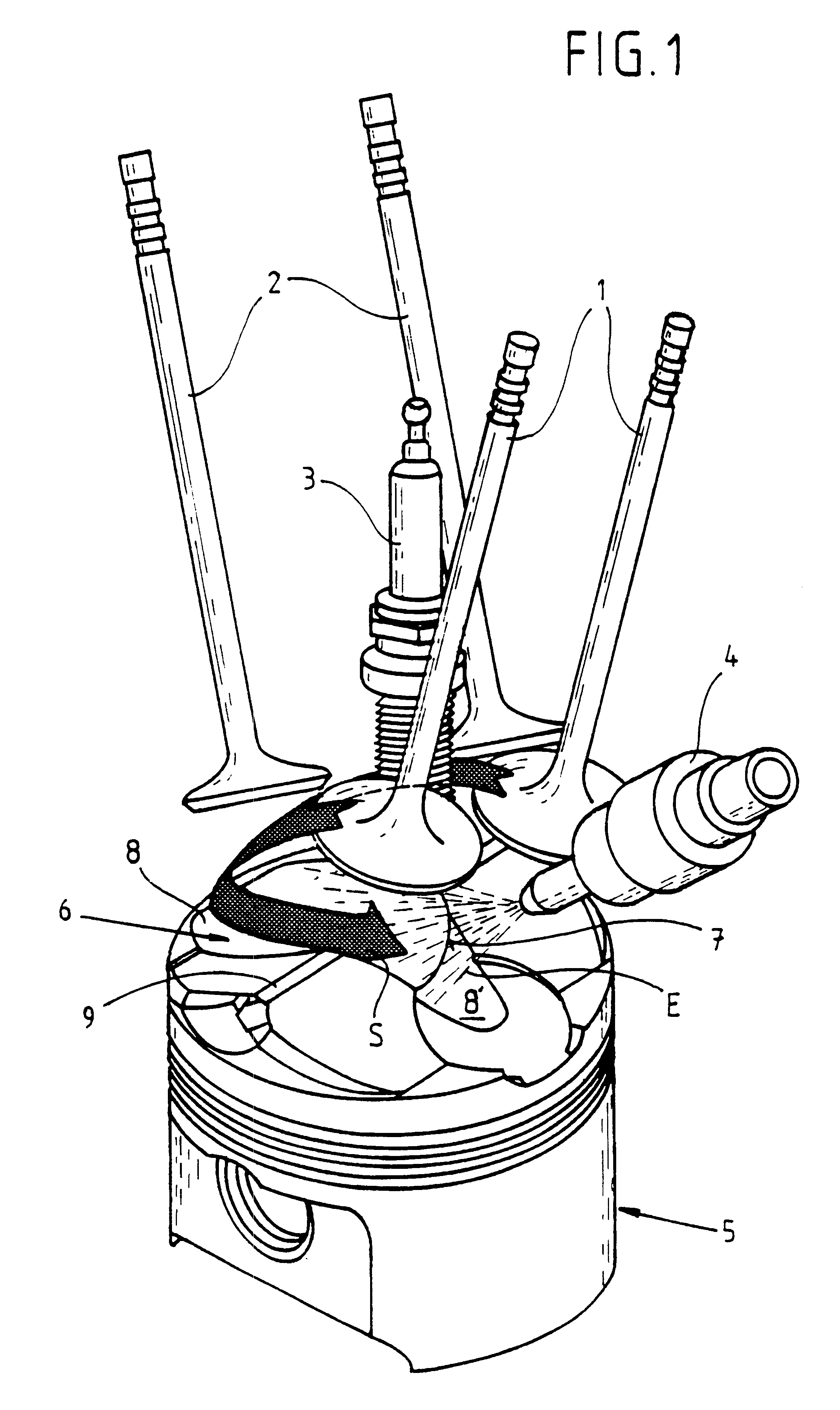 Direct injection internal combustion engine