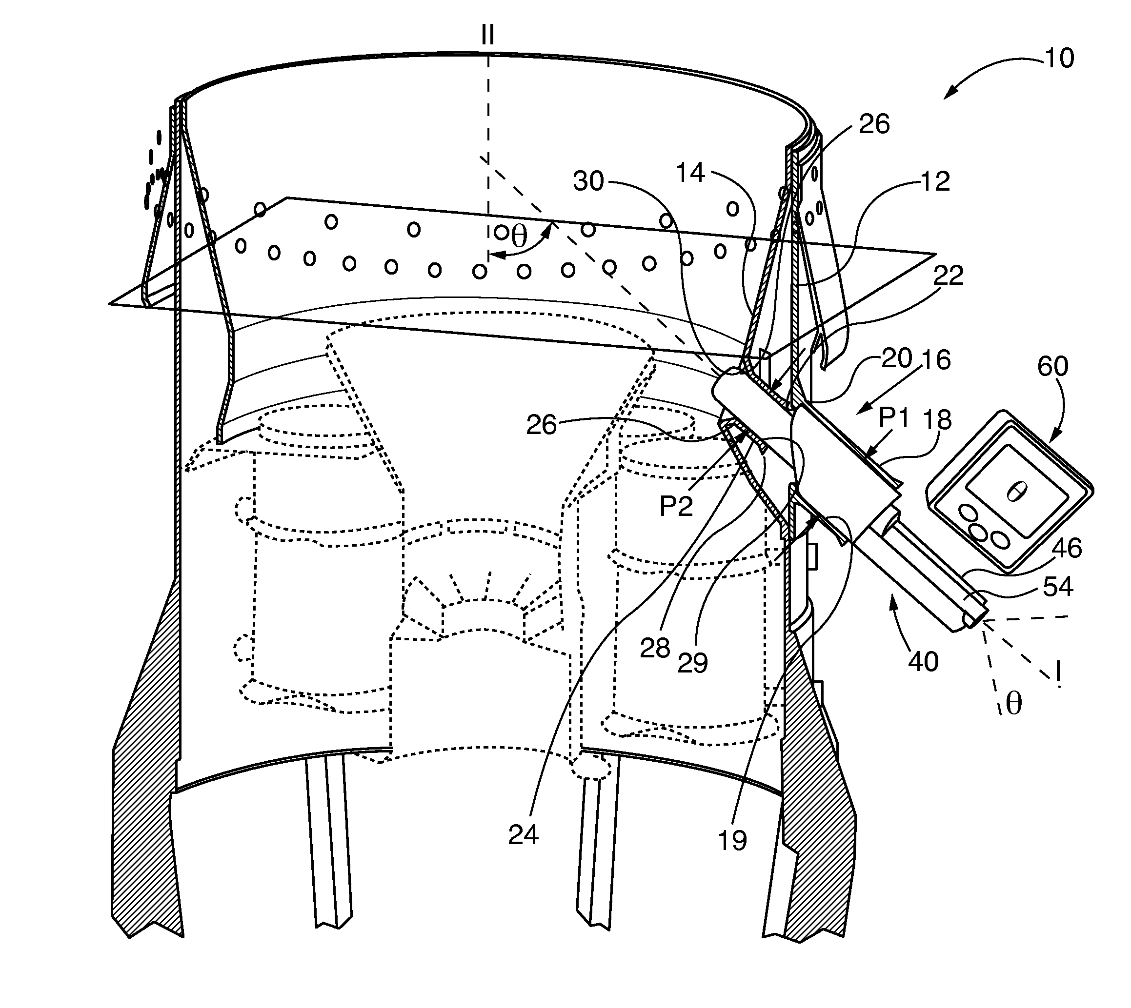 Combustion turbine engine combustor basket igniter port alignment verification tool and method for validating igniter alignment