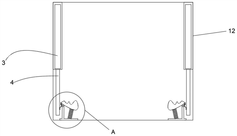 Electronic smart home sliding rail buffer assembly