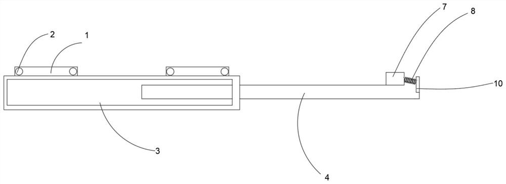 Electronic smart home sliding rail buffer assembly