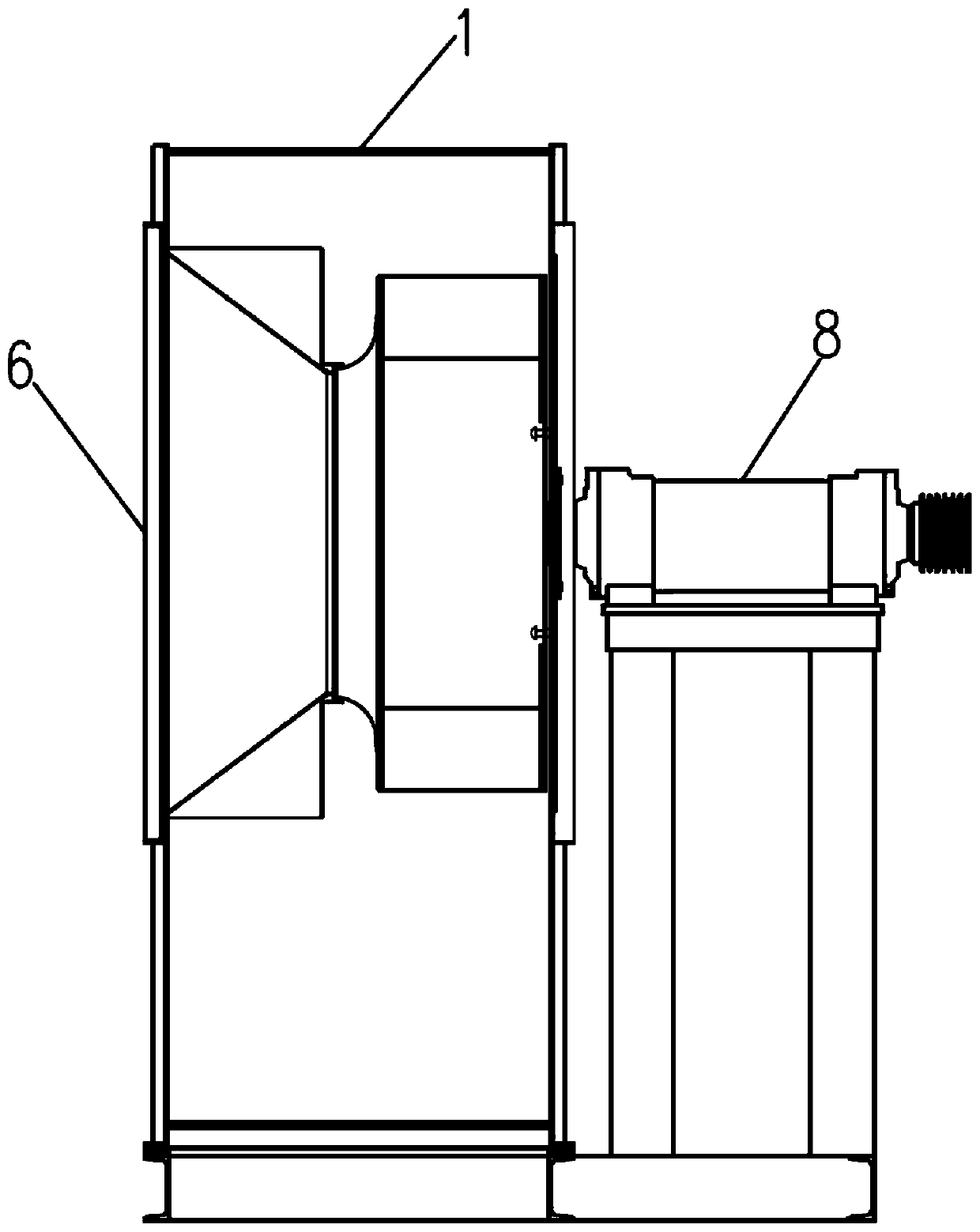 Rotary type air centrifugal force generating device for centrifugal fan