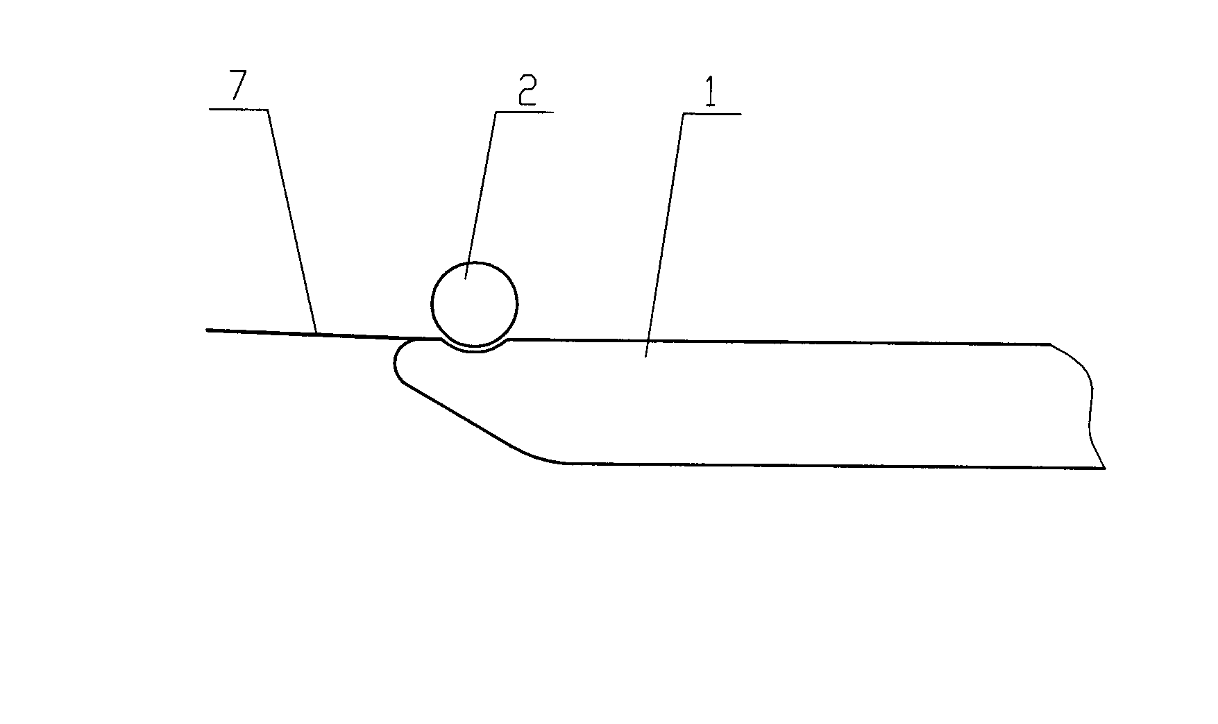 Label stripping plate for labeling machine for packaging