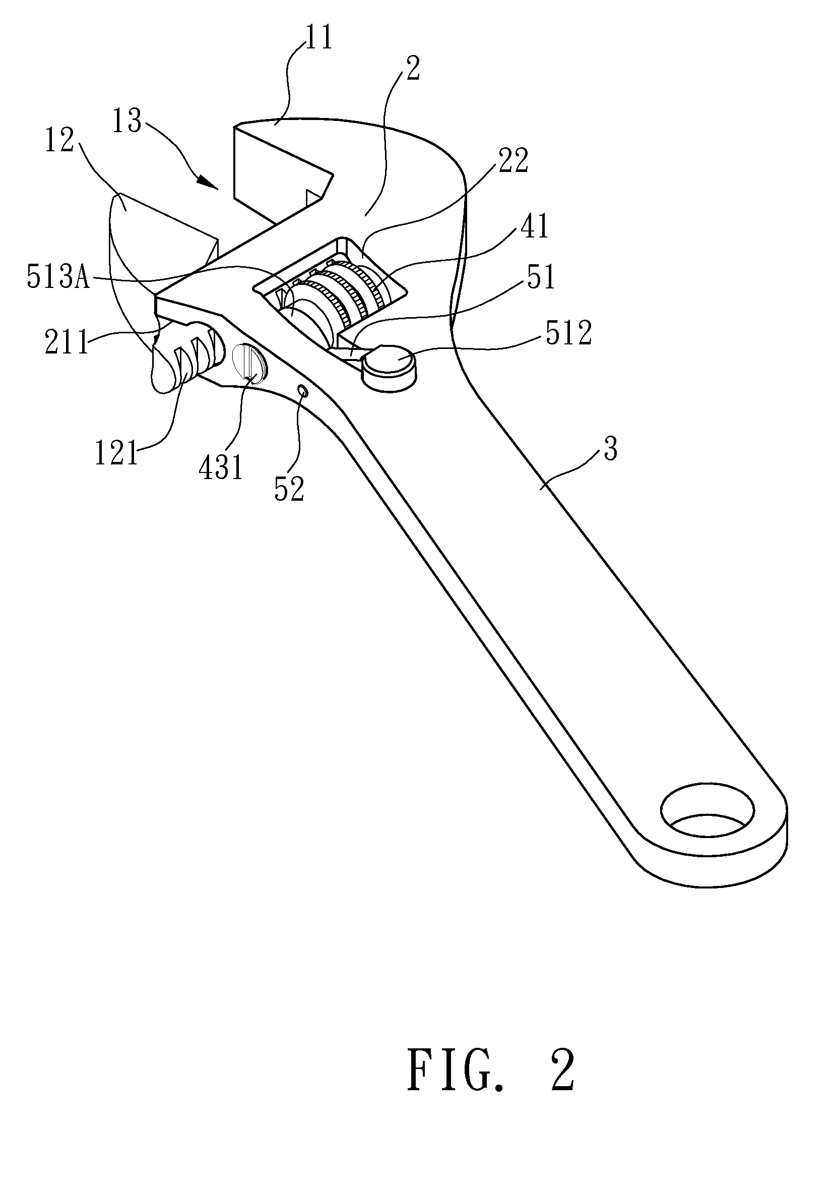 Movable wrench