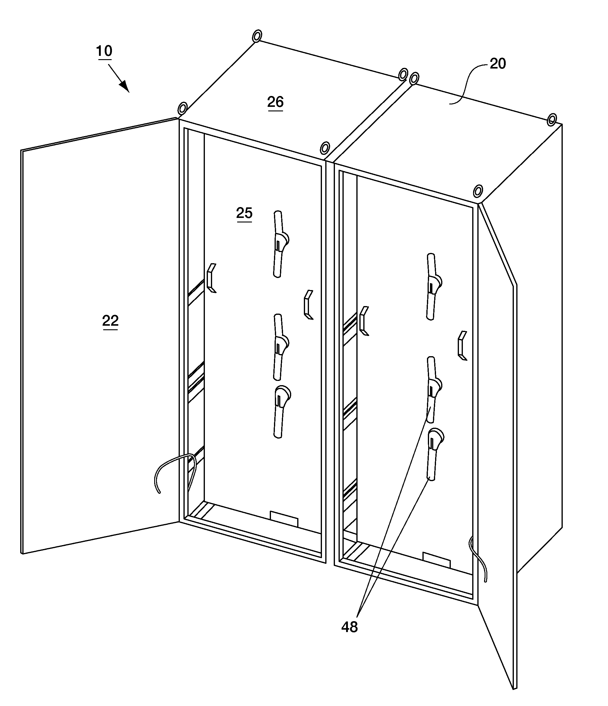 Disconnect cabinet with wireless monitoring capability