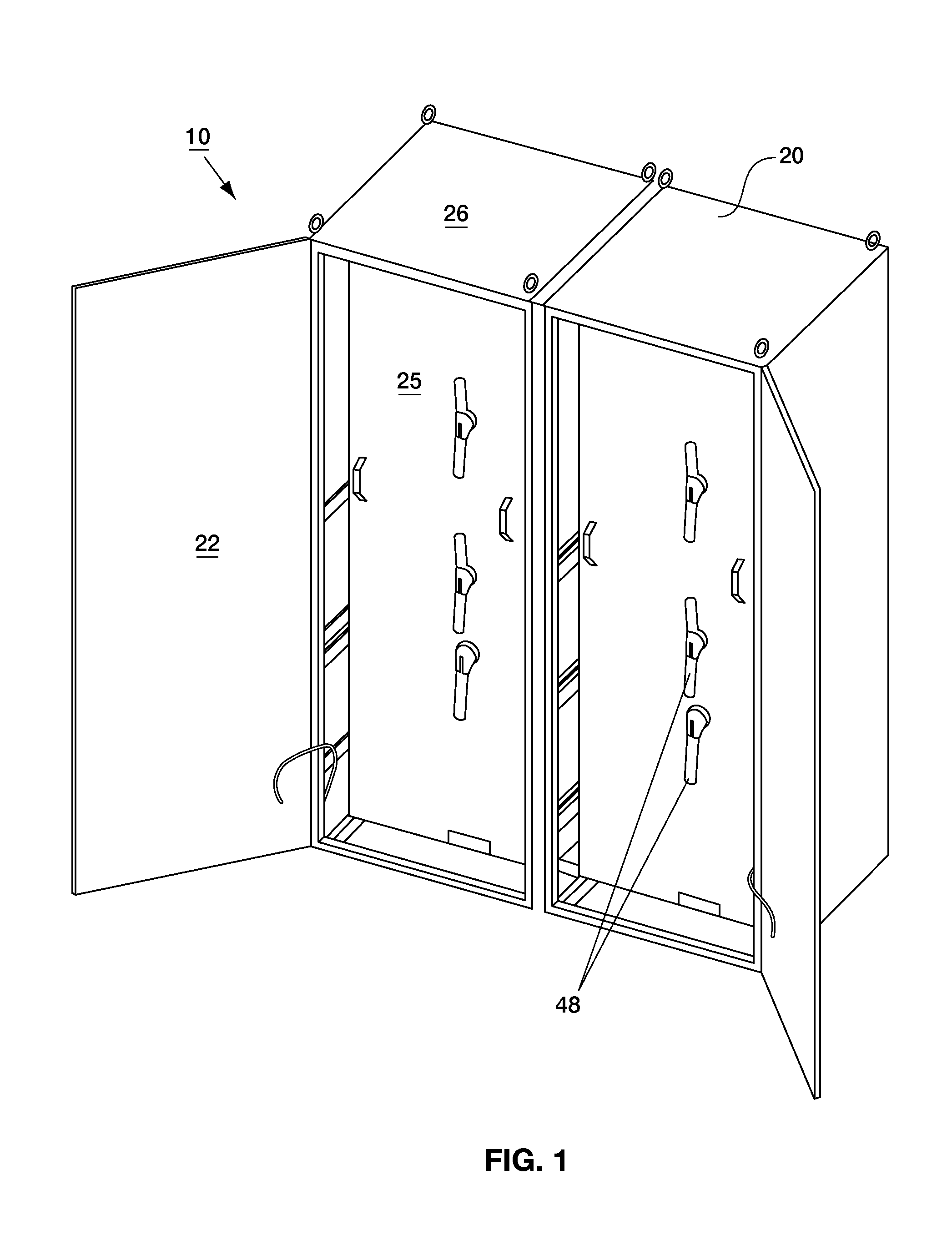 Disconnect cabinet with wireless monitoring capability