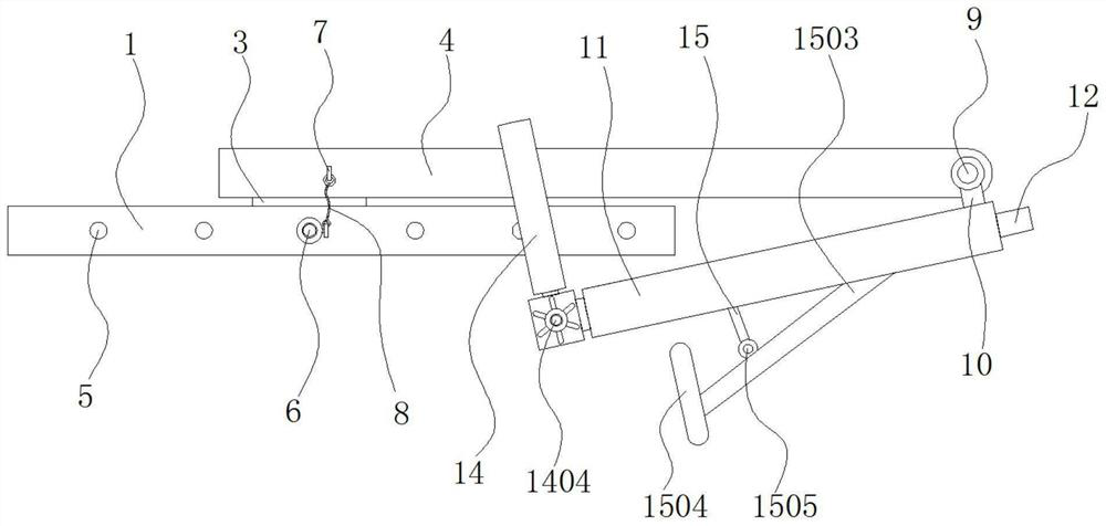 Pole climbing device with folding structure for electric power overhaul