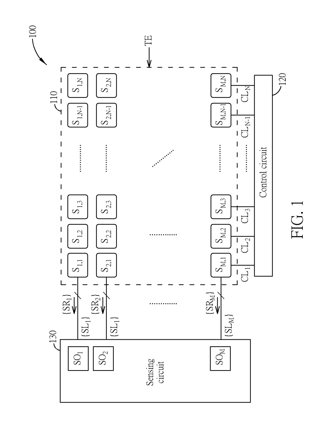 Touch panel and sensing method of touch panel capable of simultaneously activating columns of sensors within one drive cycle