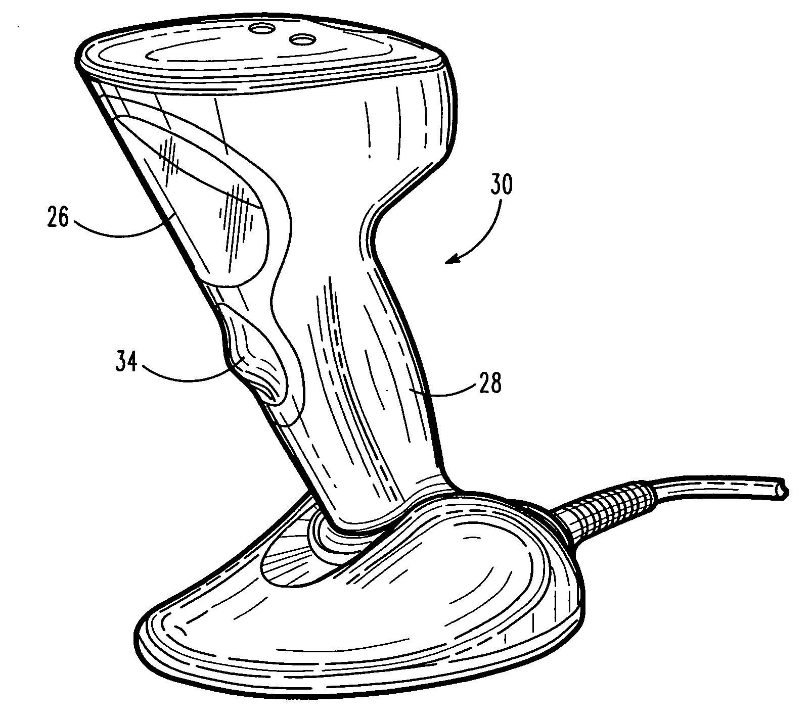 Imaging reader with efficient laser illumination