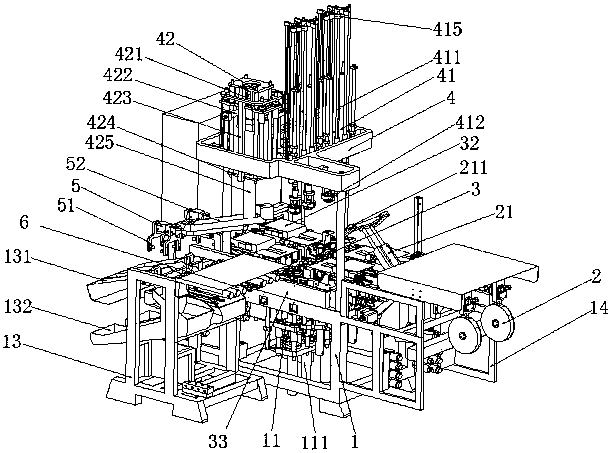 An automatic casting and picking equipment